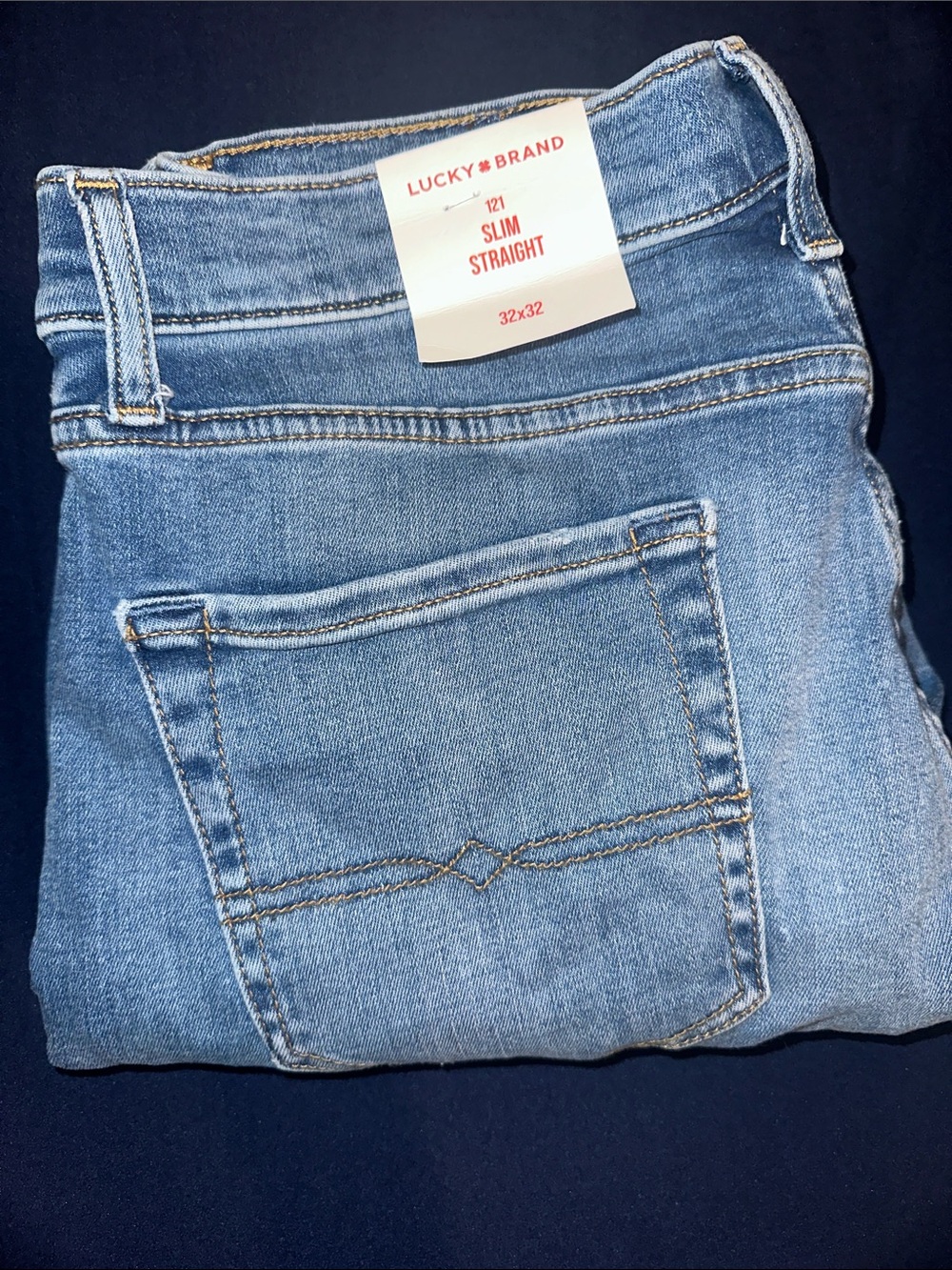 Lucky Brand Light Blue Slim Straight Jeans 32x32